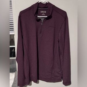 Orvis maroon quarterzip